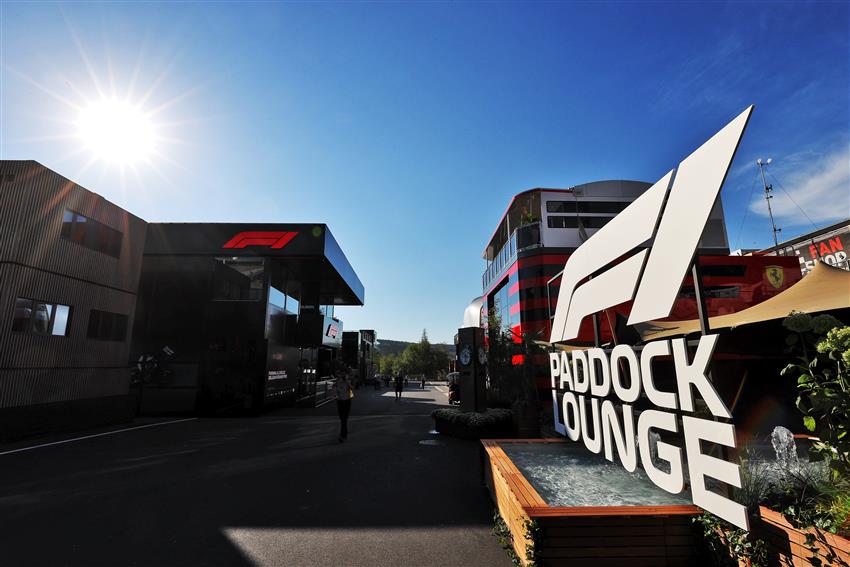 F1 paddock club sign